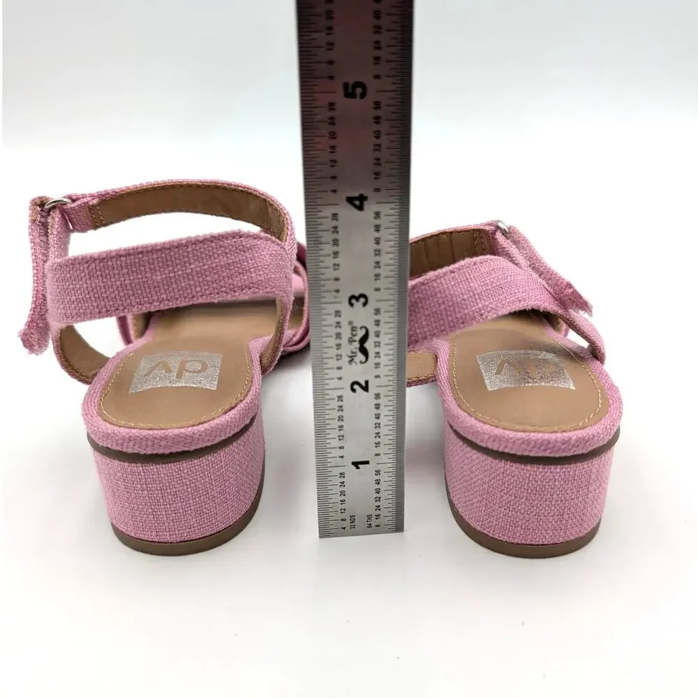DV by Dolce Vita Govani Ruffle Sandals Open Toe Girls Pink Size US13